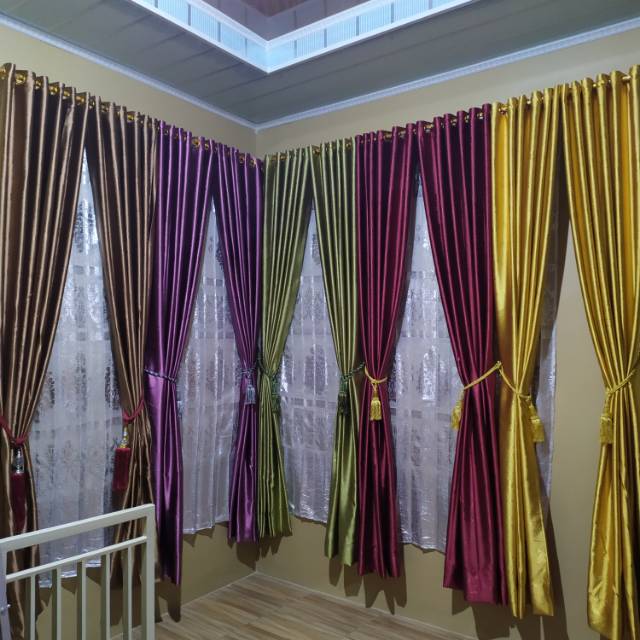 Gorden Hordeng Blackout Polos Emboss minimalis mewah dan cantik