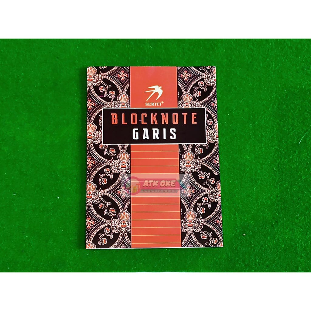 

Seriti Block Note Garis Tipis 1Pcs