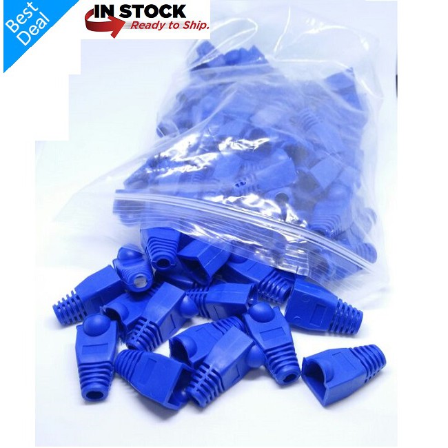 Plugboot RJ45 100 Pcs - Sarung RJ45 Cat5 Cat6 100pcs Plugbooth Rj 45