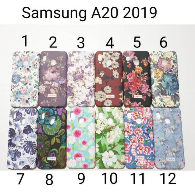 Case ck flower samsung a20 2019/kondom case softcase motif bunga samsung a20 2019