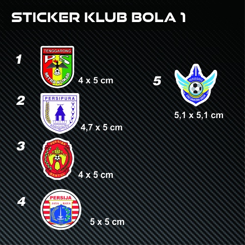 

Sticker Stiker Mitra Kukar Persipura Persiba Persija Persegres
