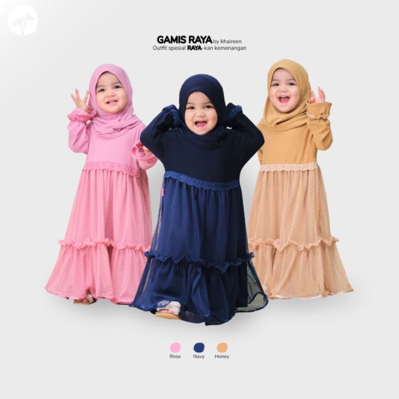 GAMIS ANAK KHAIREEN / GAMIS RAYA / GAMIS ANAK LEBARAN BY KHAIREEN OFFICIAL