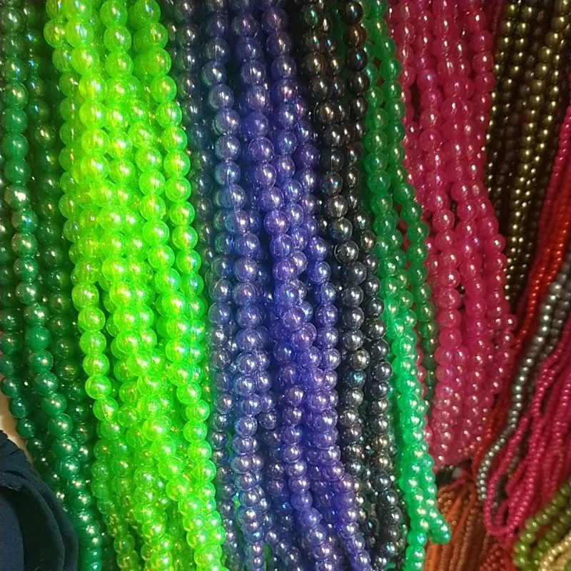 Mutiara Susu Pelangi 8mm Aksesoris Payet Kebaya