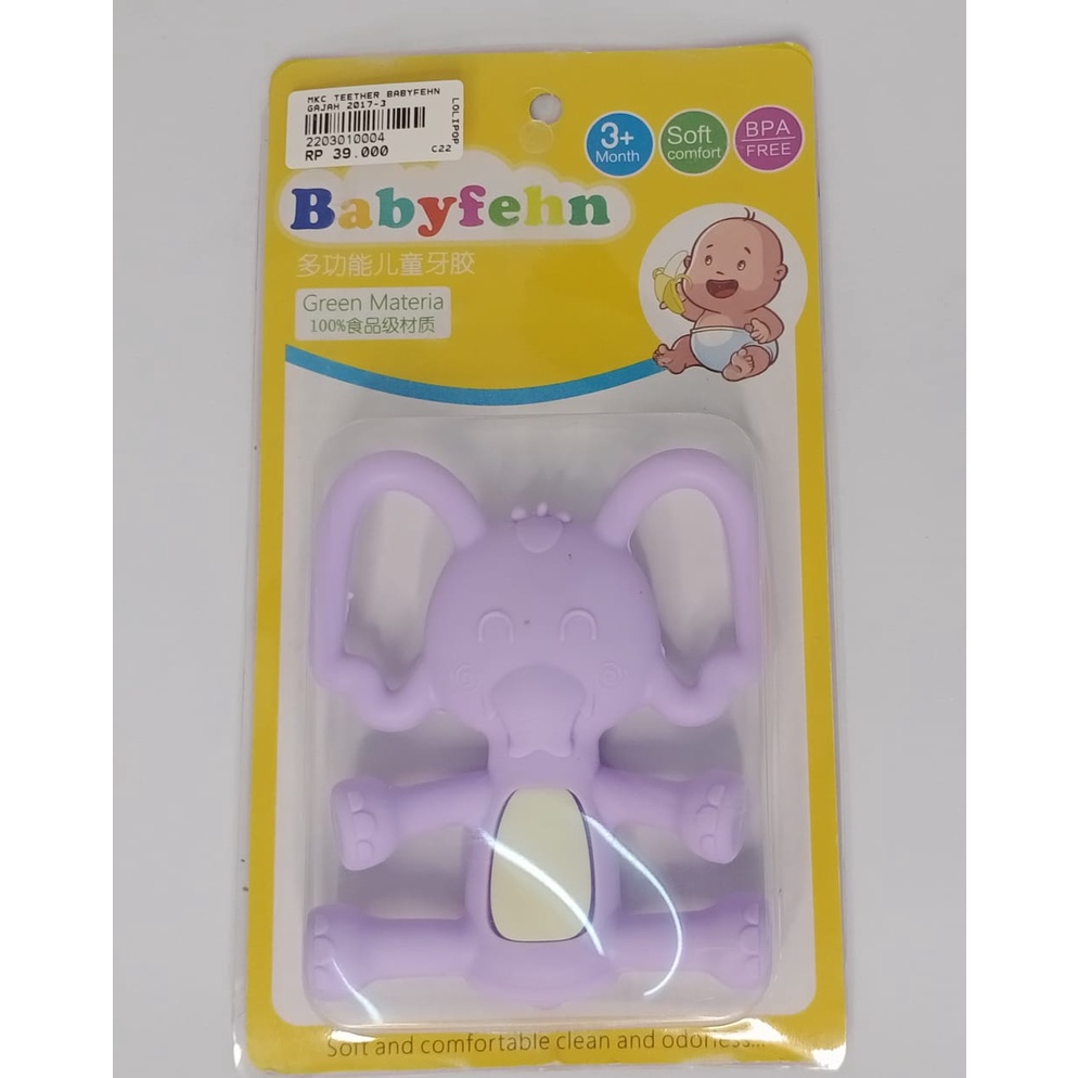 Teether/Gigitan Bayi Babyfhen Motif Elephan