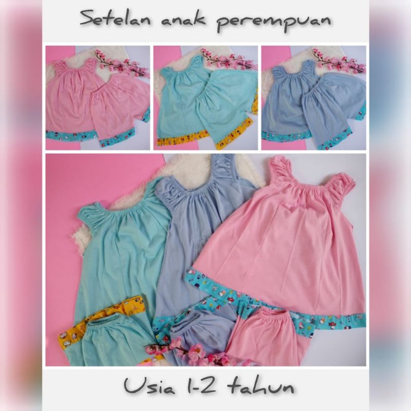 Setelan Anak &amp; Bayi Perempuan Usia 2 Tahun