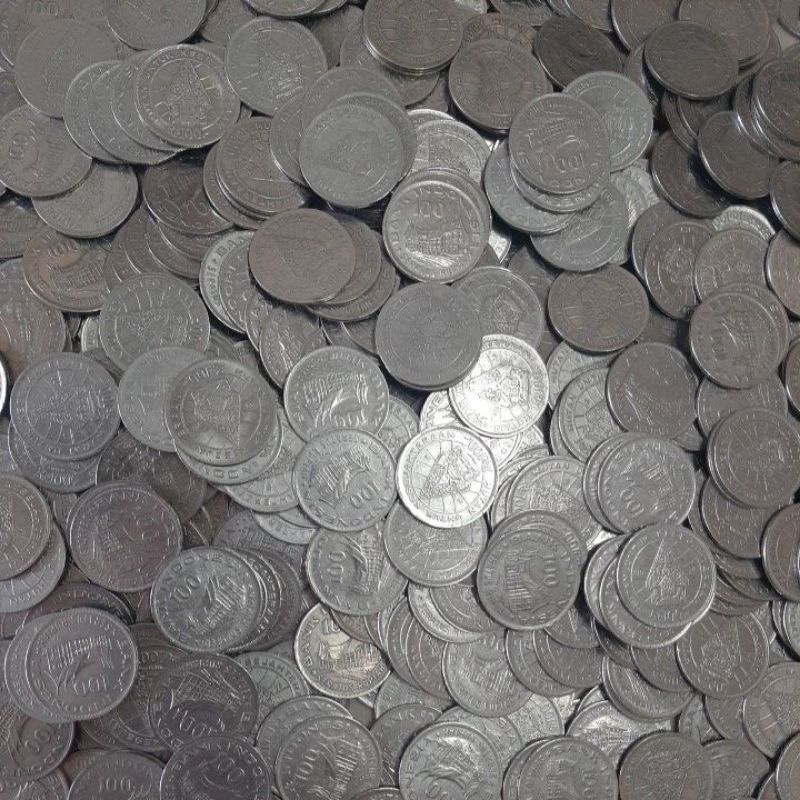 Uang Koin Kuno Indonesia 100 rupiah 1978 100 rupiah Rumah Gadang Tipis Kondisi Kinclong Sudah Dibersihkan