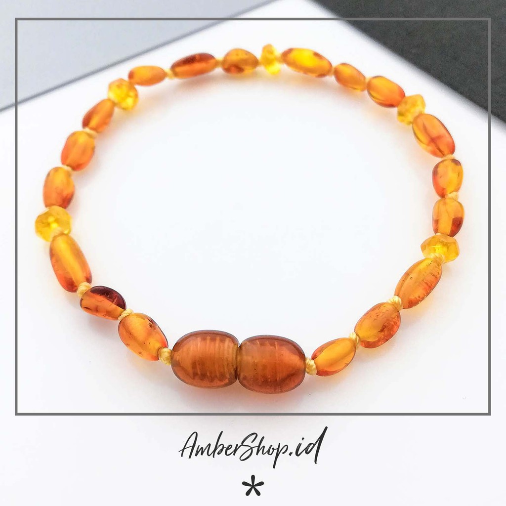 ASD6 (FREE GIFT) Gelang Amber Dewasa - Amber Shop