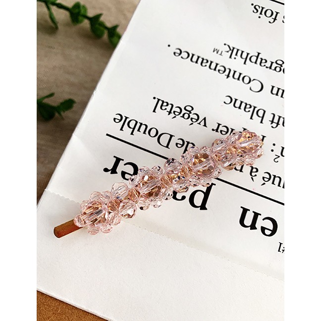 LRC Jepit Rambut Fashion Alloy Resin Transparent Bead Hair Clip F55568X