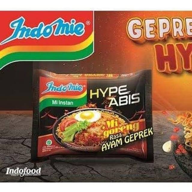 Indomie mi goreng ayam geprek