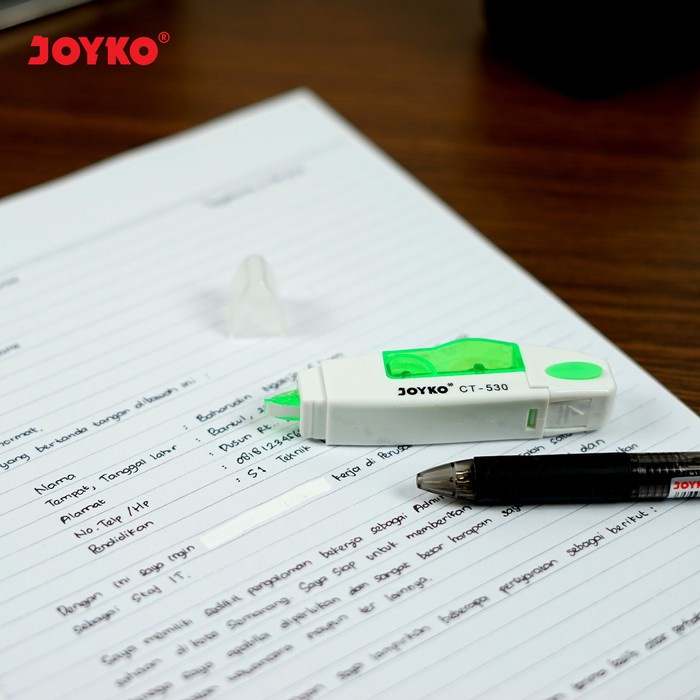 

Diskon Joyko Correction Tape Ct-530 Warna Hijau / Orange / Biru / Pink Gilaa!!!