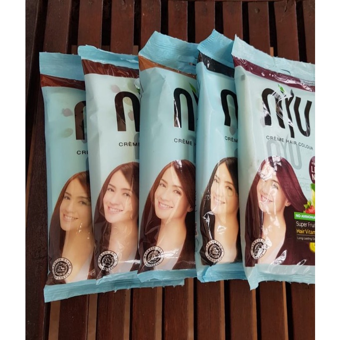 Nyu Creme Hair Colour Sachet / Pewarna Rambut Sachet / Semir Rambut