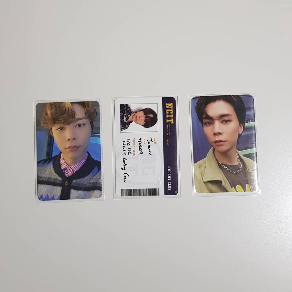 KIHNO NEO ZONE, ID CARD PHOTOPACK NCIT, GLOW IN THE DARK STICKER GITD JOHNNY NCT 127 PC PHOTOCARD