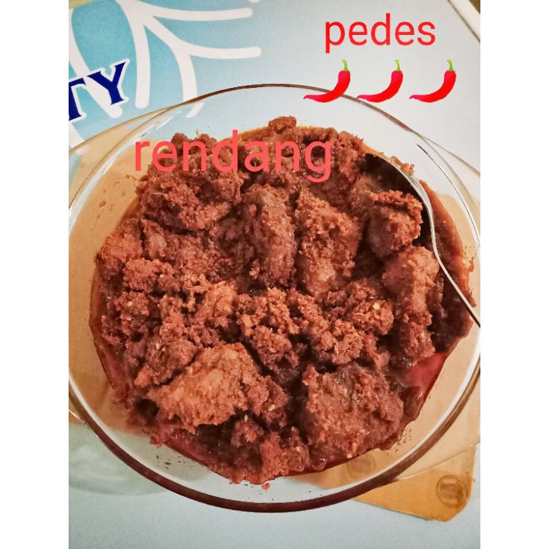 

rendang 1/2 kg pedas