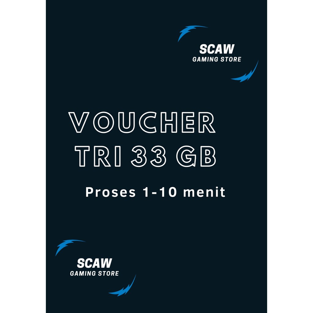 Voucher isi ulang kuota 3 LTE 33GB