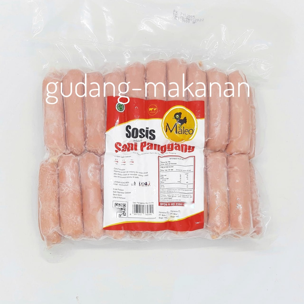 Maleo Sosis Sapi Panggang 1Kg