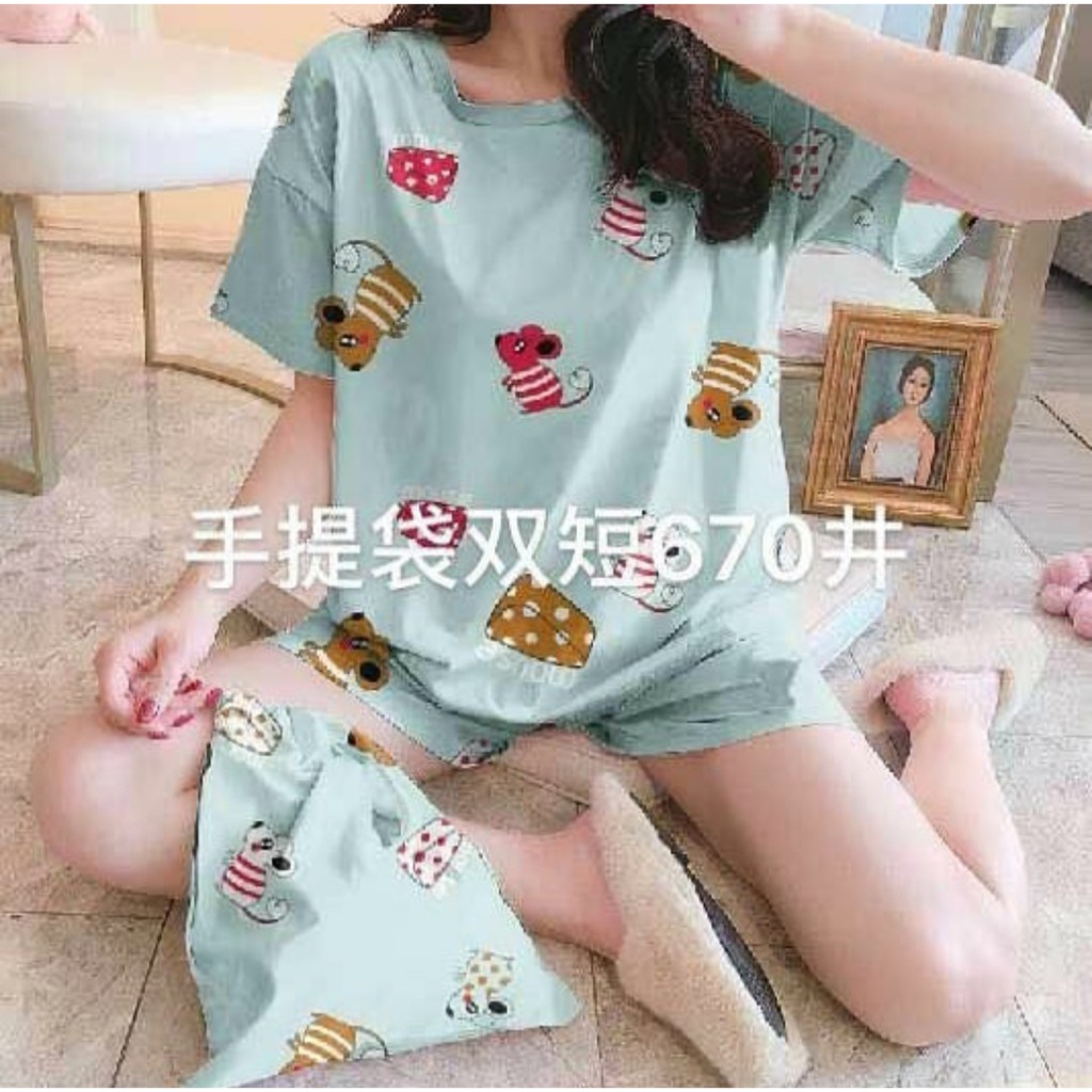 TERBARU  Setelan hotpan tas import dewasa size L-XL