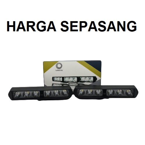 Lampu Tembak Sorot DRL LED Bar Cree 6 Titik Mata CWL Mobil Motor 18W 18 Watt 18Watt VINYX B6 Offroad