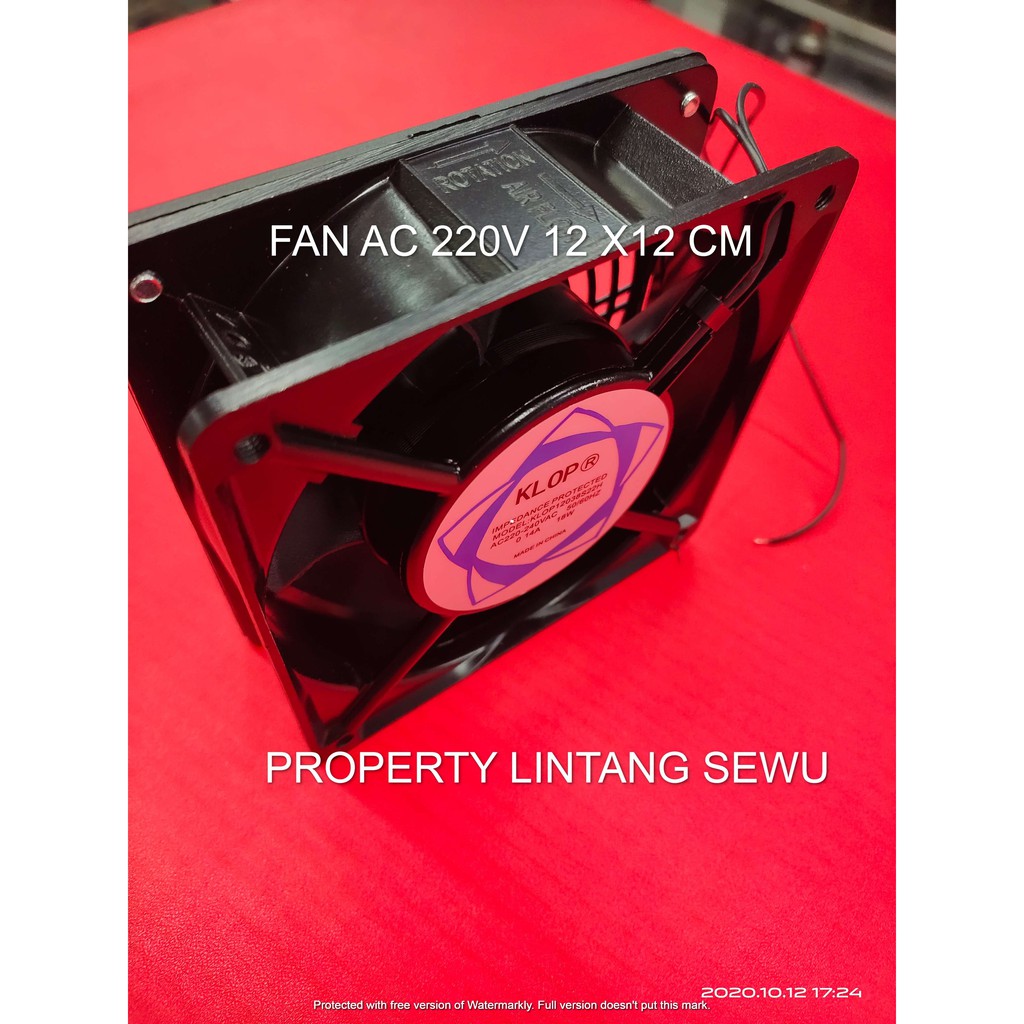 fan kipas blower ac 220 volt 12cm x 12cm  ac 220v 12x12 cm