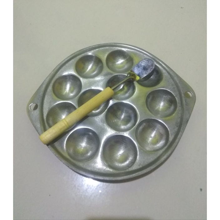 Free Sodet Mini Citakan Kue Cubit/Cetakan Telor 12 Lubang