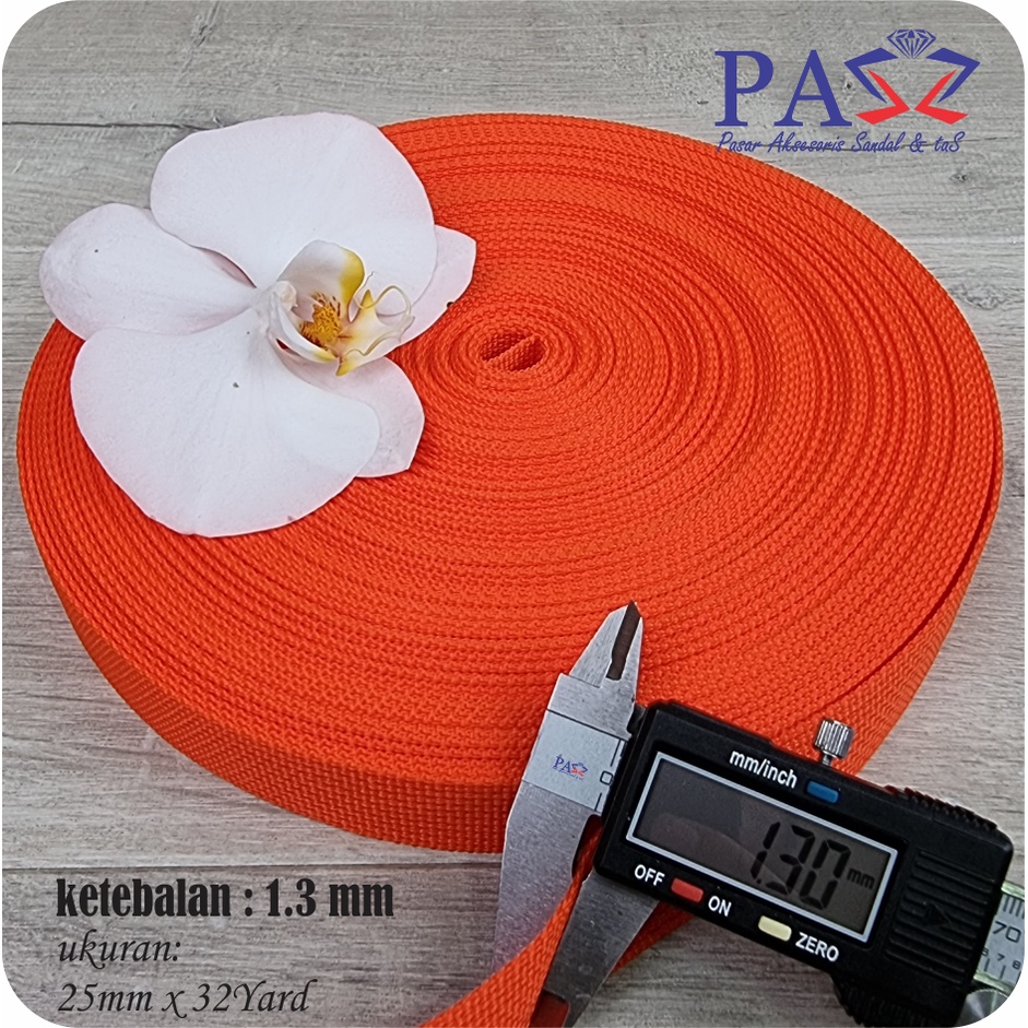 Webbing 2.5cm F72 1Roll isi 32yard