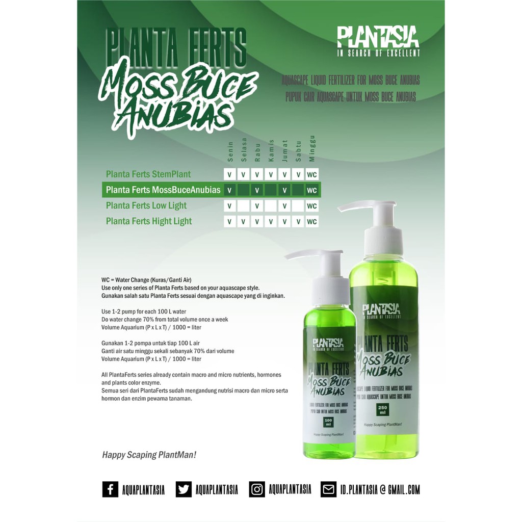 pupuk cair aquascape plantasia planta ferts moss buce anubias 100 ml
