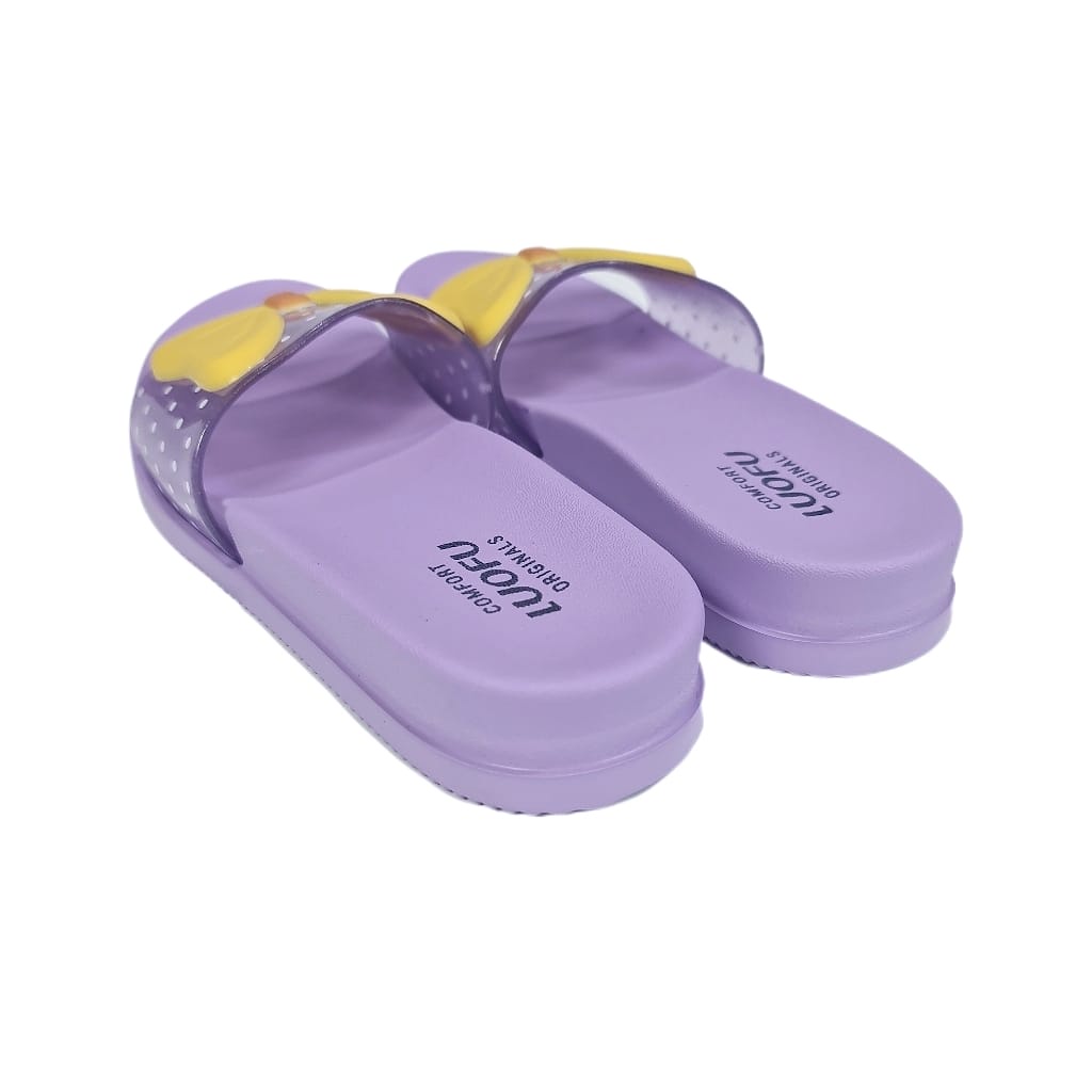 jelly sandal anak cewek luofu karet import sendal selop E7159TF-E118PT