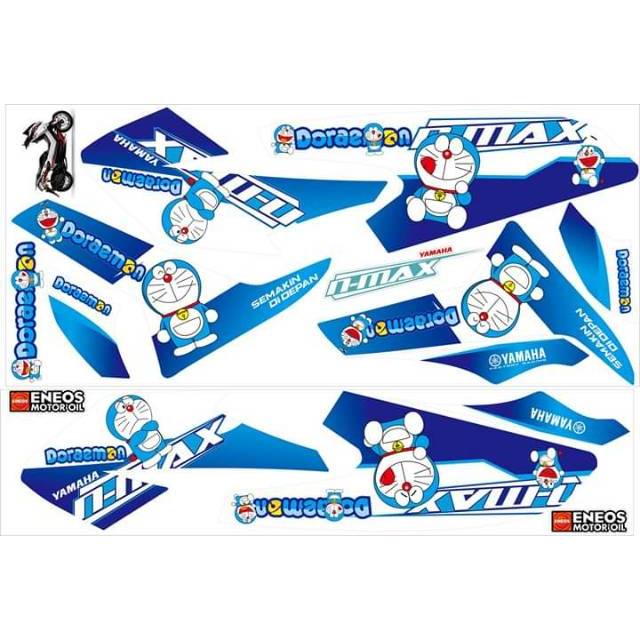 STIKER NMAX 155 doraemon STRIPING NMAX stiker motor nmax TERBARU semi DECAL NMAX 2019 mantap