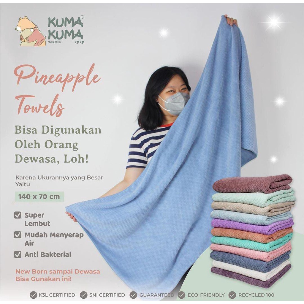 Handuk Pineapple Kuma Kuma 140x70 (super soft)