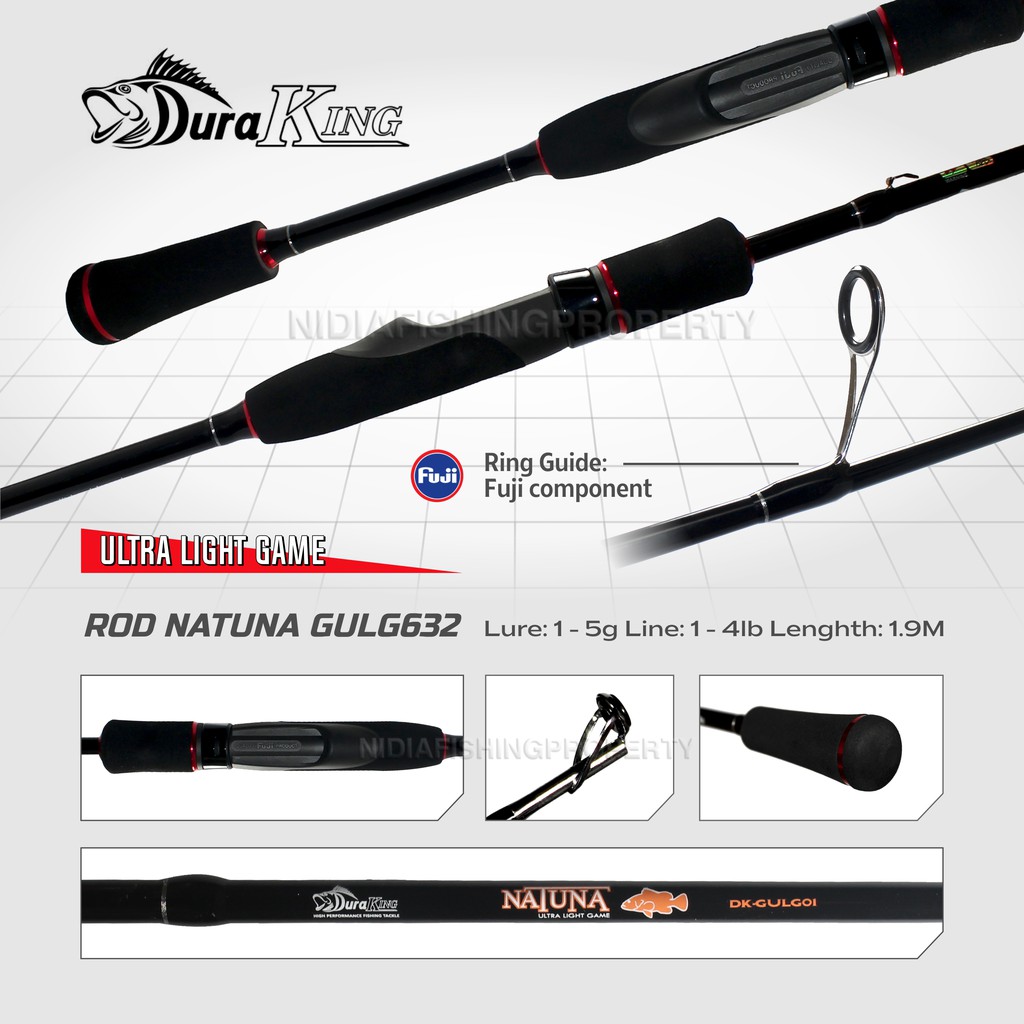ROD JORAN Duraking Natuna Ultra Light Game Rod GULG632 1-4lb