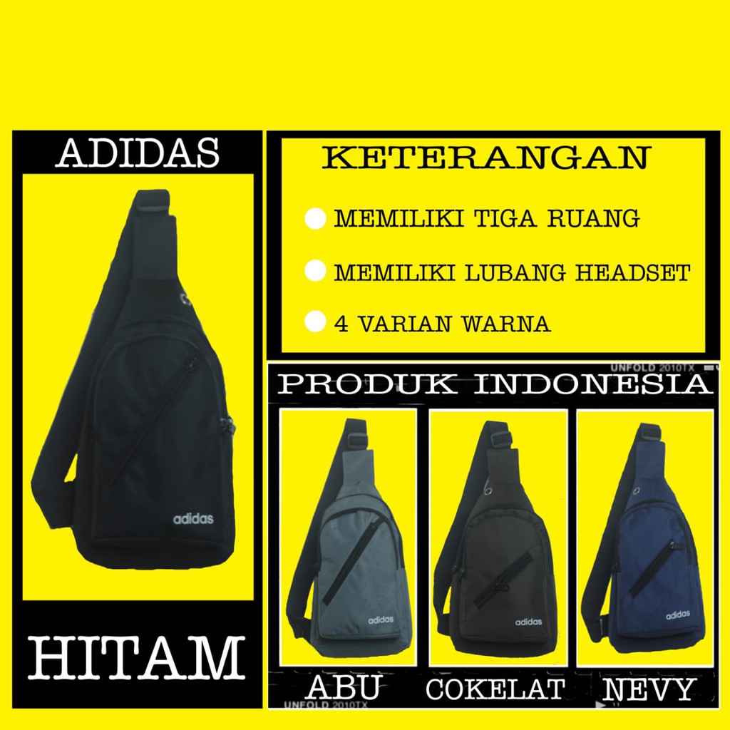 TAS ADIDAS TAS SELEMPANG PRIA TAS PUNGGUNG/TAS BAHU/TAS PINGGANG/TAS SELEMPANG