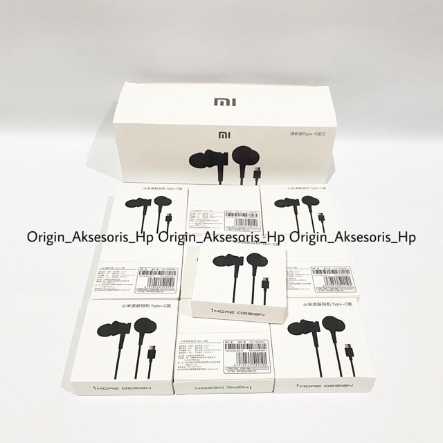 Headset Xiaomi Tipe C Original Earphone Xiao Mi Type C Mi Tipe C (Bukan Jack)