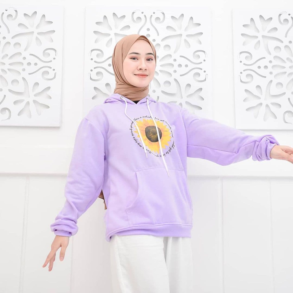 Nara Grosir - Big Sun Flower Sweater | Fashion Terkini | Sweater Termurah