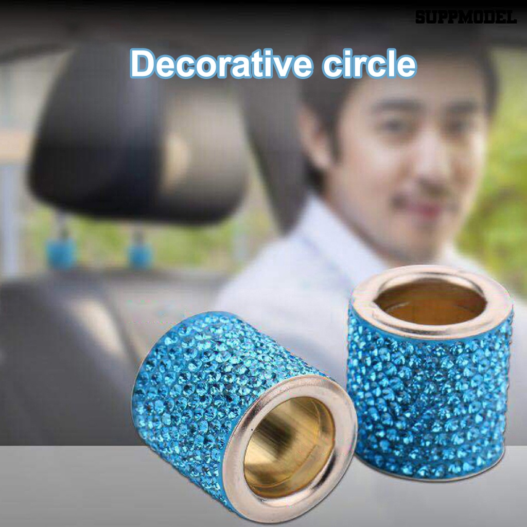 Suppmodel Ring Berlian Imitasi Blingbling Untuk Sandaran Kepala Jok Mobil Universal