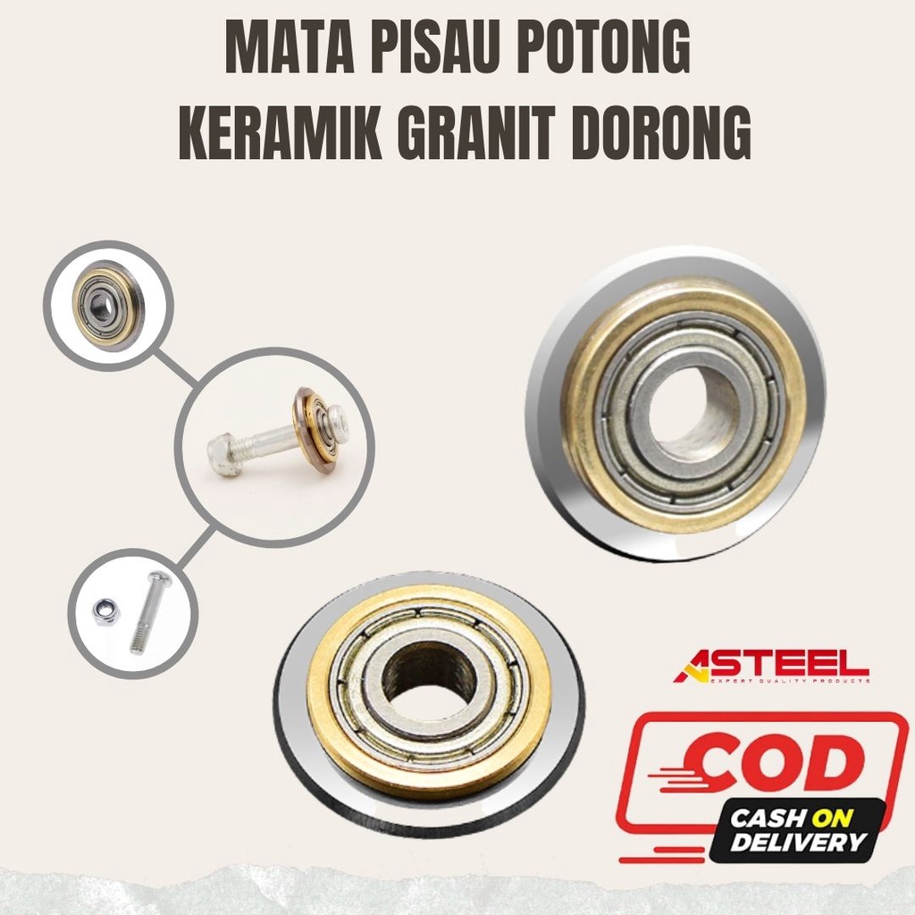 ASTEEL Mata Pisau Potong Keramik Granit Dorong Bearing Tile Cutter Blade