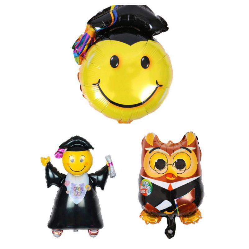 Jual Balon Foil Graduation / Wisuda / Perpisahan Sekolah / Kelulusan