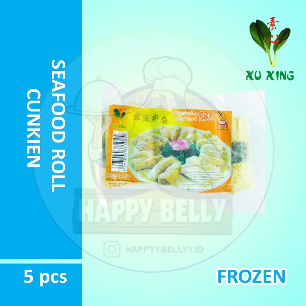 

Xu Xing SEAFOOD ROLL CUNKIEN 6PCS (BERASTAGI) VEGETARIAN