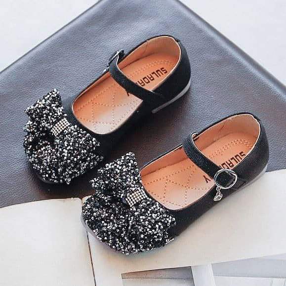 Sepatu Pesta Anak Perempuan Flat Shoes Glitter