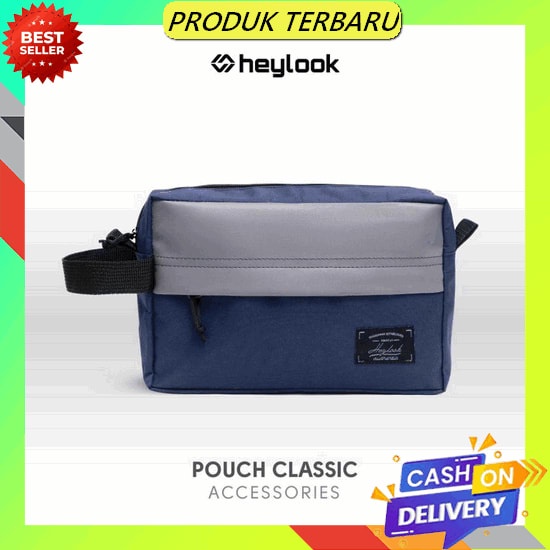 Clutch Coach Premium Leather Signature, Pouch Coach Import, Handbag Pria, Tas Tangan Pria Diskon Hip