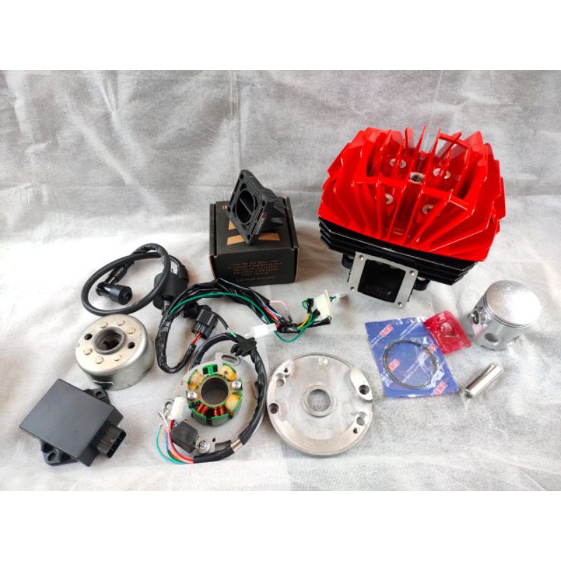 paket blok porting blok cylinder rx king plus membran v force kop yz cat dan set pengapian yz pnp rx