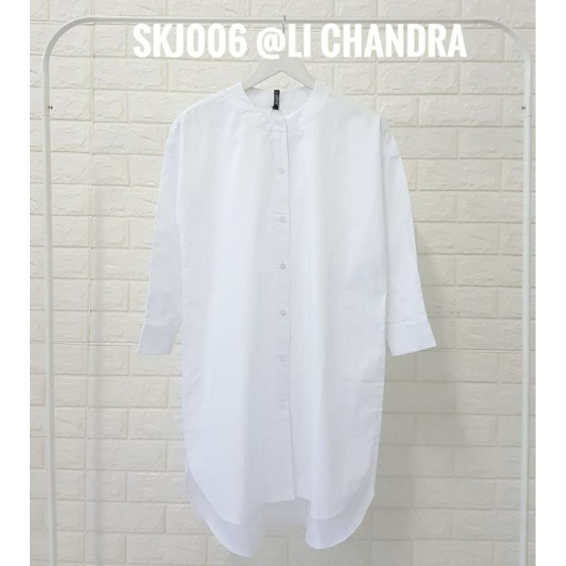 kemeja putih lichandra / kemeja kantor / kemeja kerja / baju putih / cod / lengan panjang
