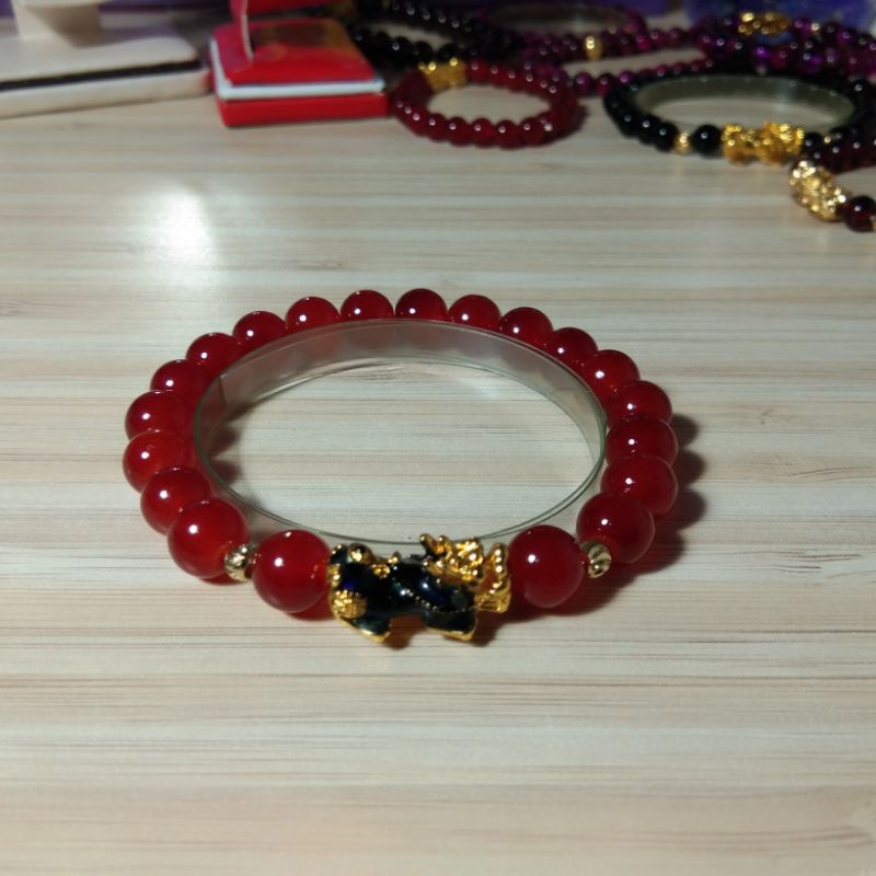 18k.. Gelang Batu Pixiu 3D, Batas Gelang 18k