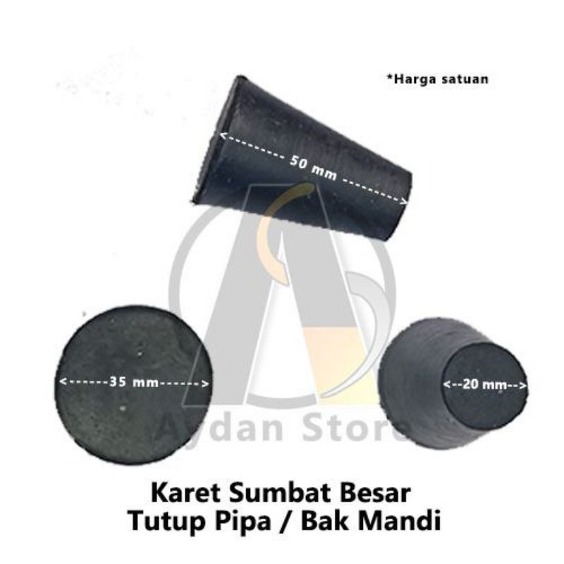 Karet Sumbat Tutup Bak Mandi / Stopper Besar