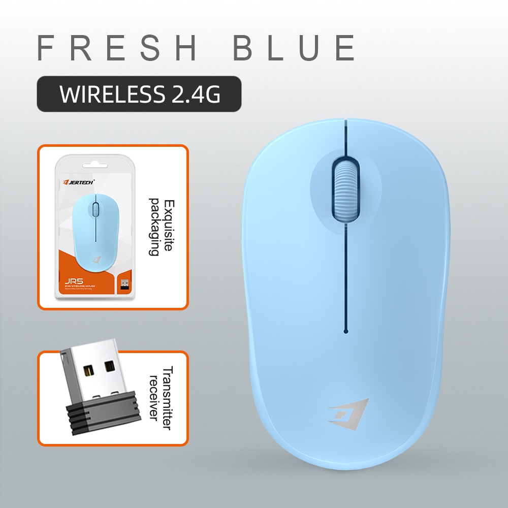 Mouse Wireless JR5 3D Ergonomi Design 2400DPI Quick Response - XOBOX