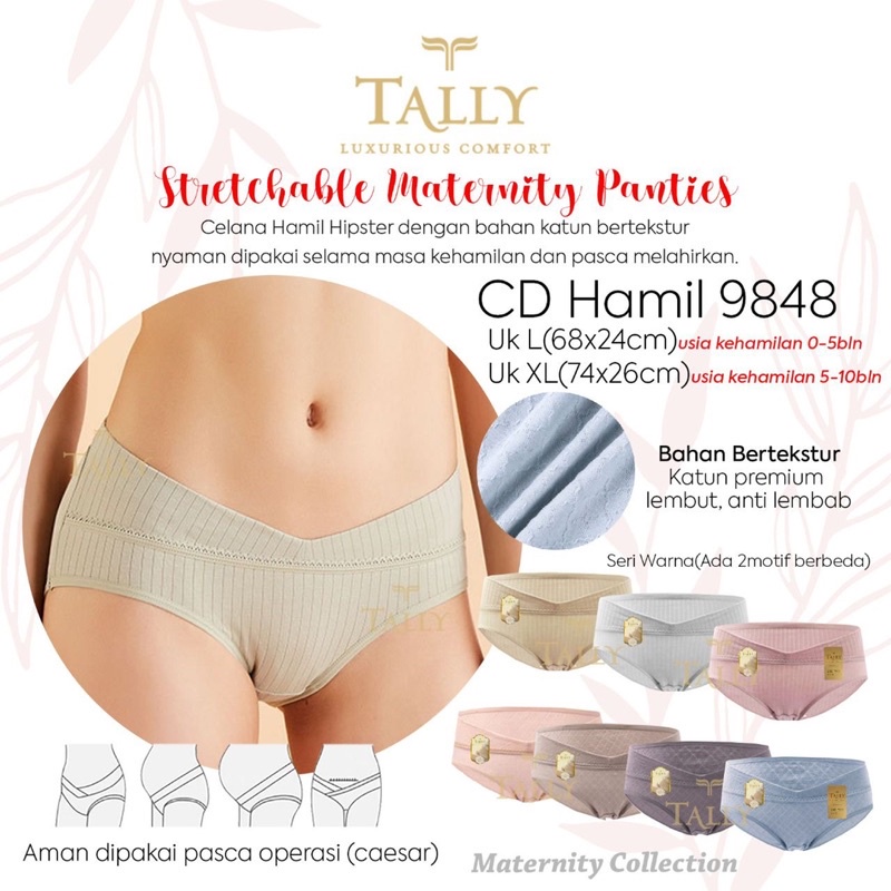 Celana Dalam CD Hamil Maternity Tally 9848 / 9870 1Pcs