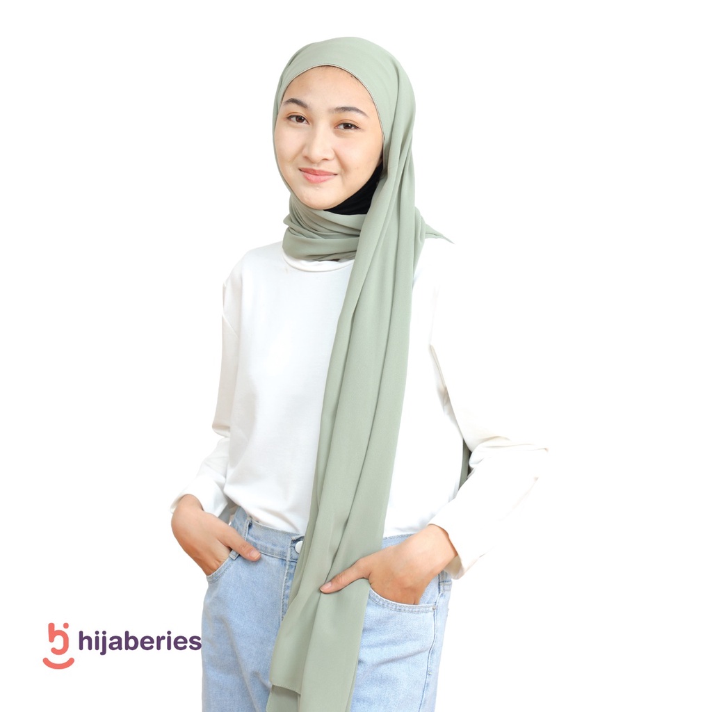 Malaka Pashmina Inner Hijaberies - Pashmina yang menyatu dengan Ciput-Soft Mint