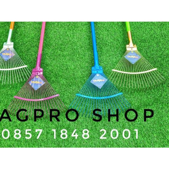 ➻ Sapu taman besi gagang besi garu sapu pasir serokan sampah got TAGPro ◙