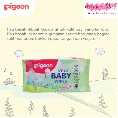 [Buy 1 FREE 1] Pigeon Baby Wipes with Sakura Extract 50s+50s