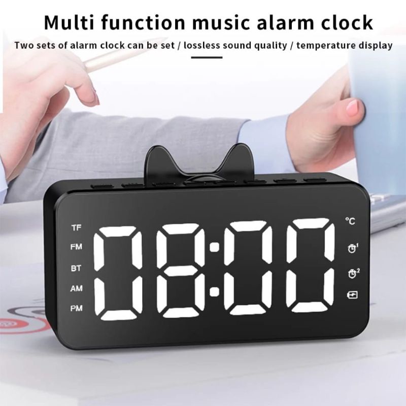 speaker alarm / Jam Alarm Q9 Bluetooth Digital Speaker