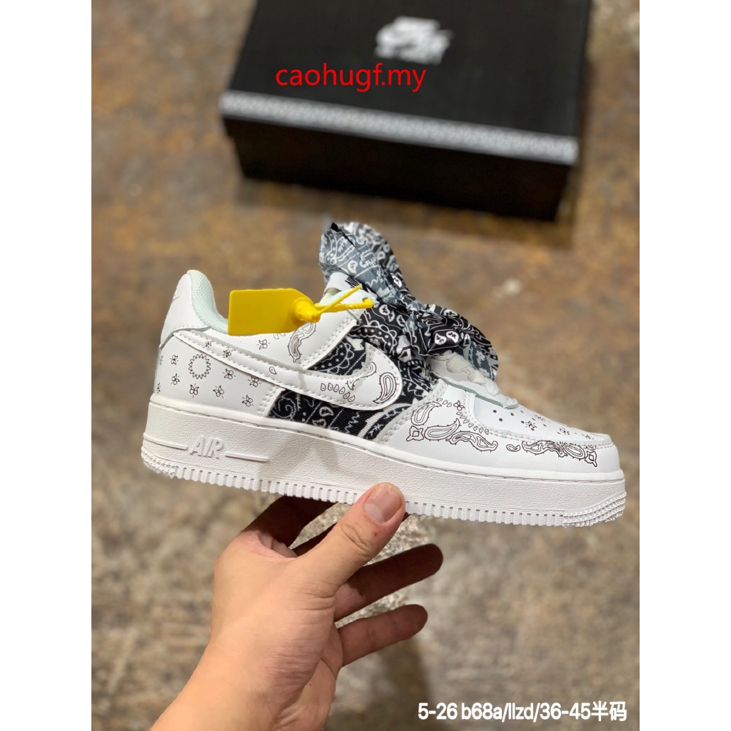 air force 1 white with bandana