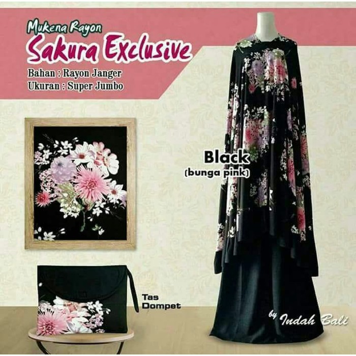 Mukena Bali jumbo / mukena katun adem / premium sakura exclusive